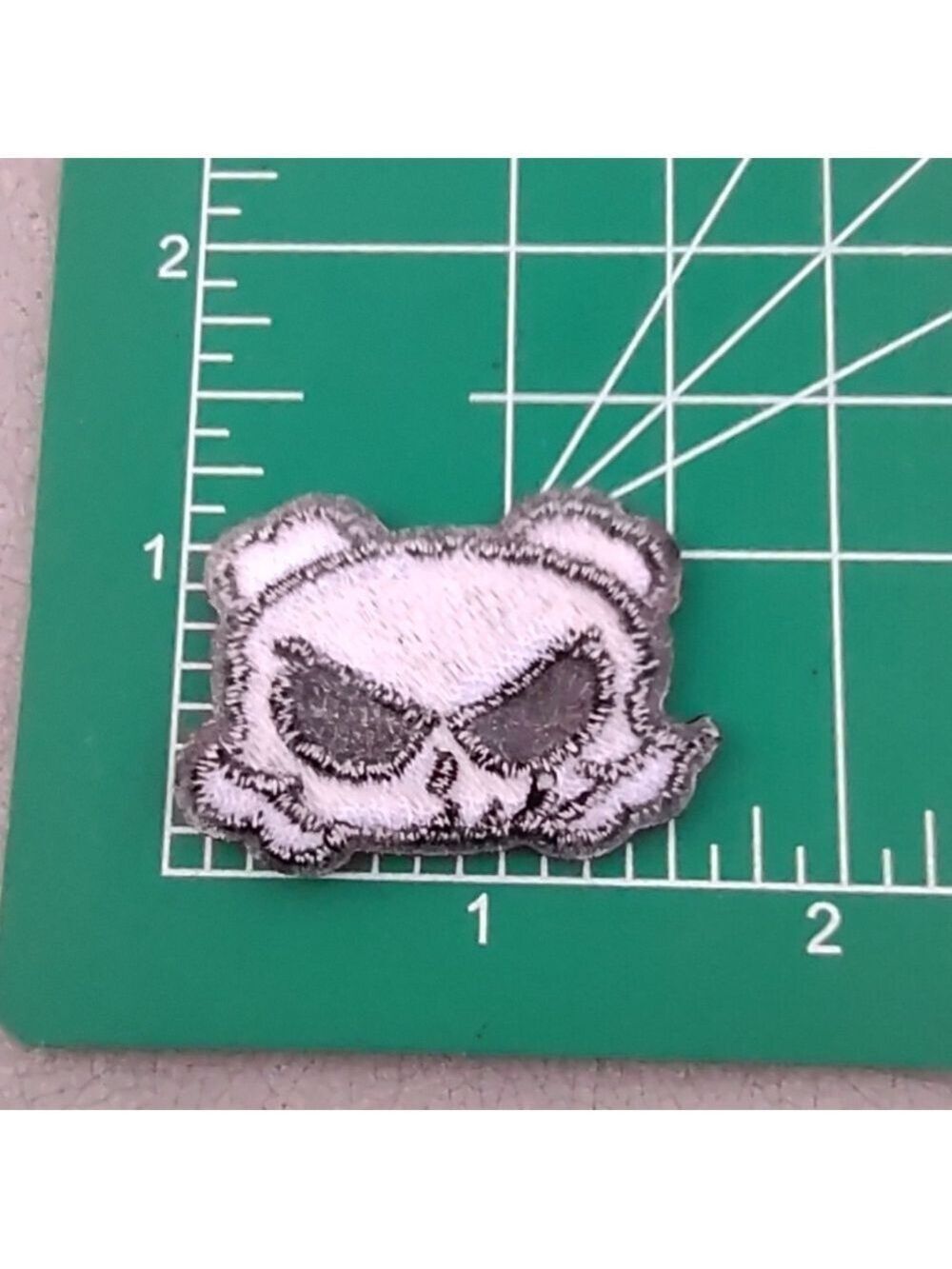 2/$10 Mini Skull Embroidered Patch - Picture 2 of 3